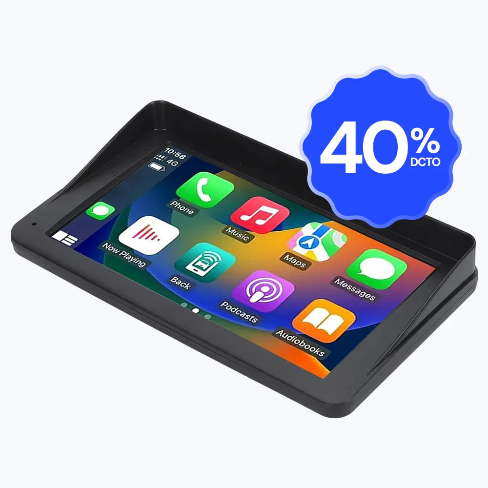 Pantalla 7" CarPlay Android Auto + Cámara de Regalo